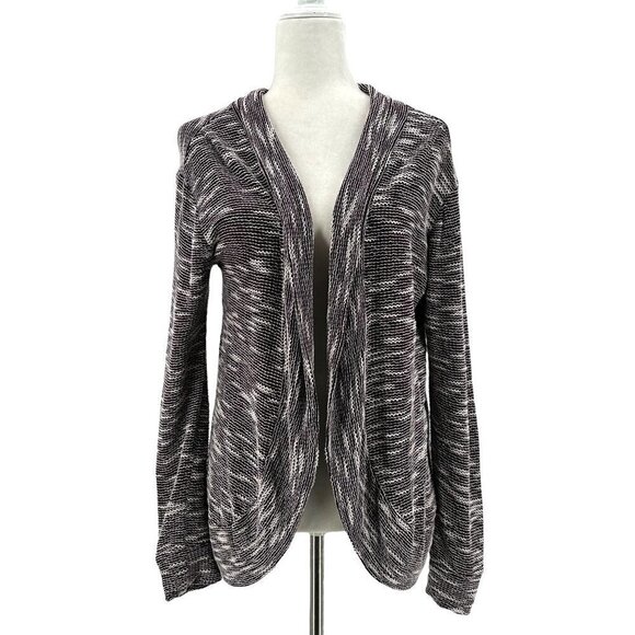 Marine Layer Retro Purple White Knit Cardigan Sweater Womens Small - Picture 1 of 5
